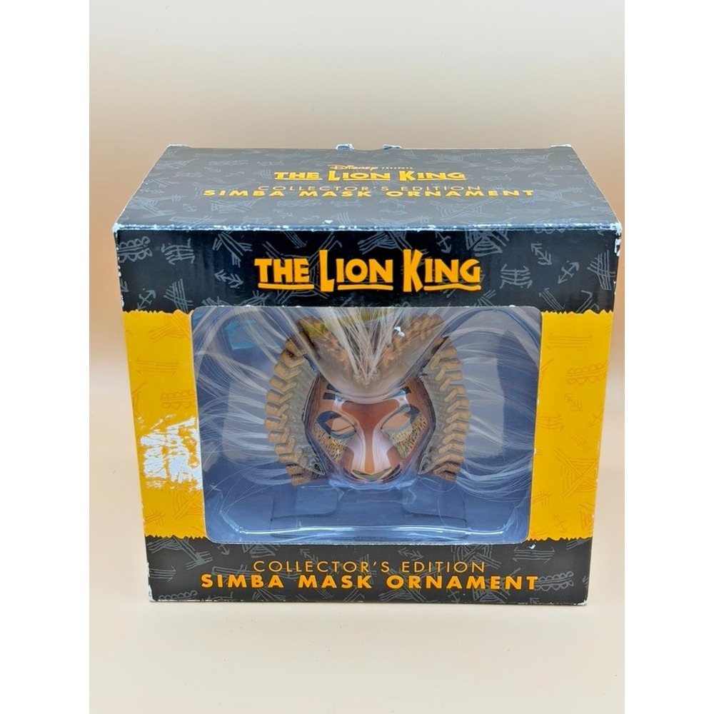 Disney The Lion King Simba Mask Ornament Collector's Edition Broadway Open Box